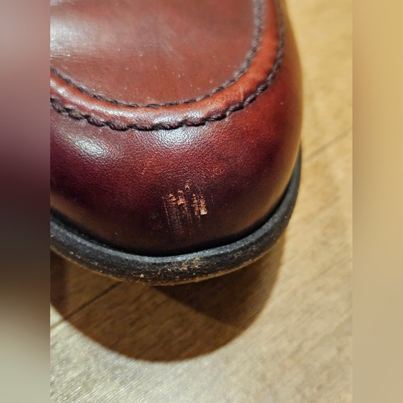 Paul Stuart Burgandy Leather Mens Penny Loafer Loafers Shoes Sz 10 Made In Italy - Picture 3 of 7